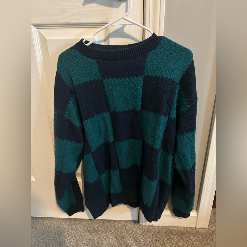 Checkerboard sweater